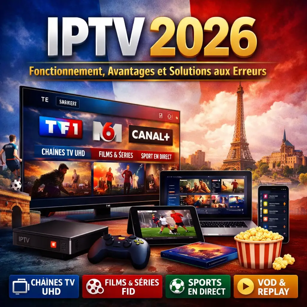 IPTV 2026  Fonctionnement, Avantages et Solutions aux Erreurs Guide Complet